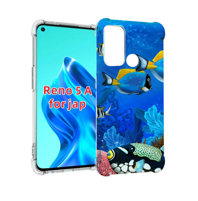 

Чехол MyPads Рыбки для Oppo Reno 5A, Прозрачный, Tocco