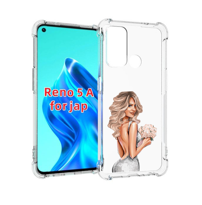 

Чехол MyPads Роскошное-платье женский для Oppo Reno 5A, Прозрачный, Tocco