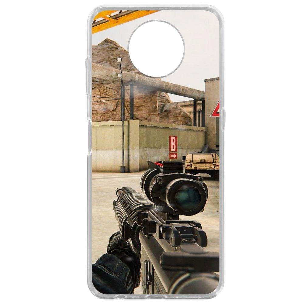 

Чехол-накладка Krutoff Clear Case Cтандофф 2 (Standoff 2) - Оптика для Nokia G10, Прозрачный