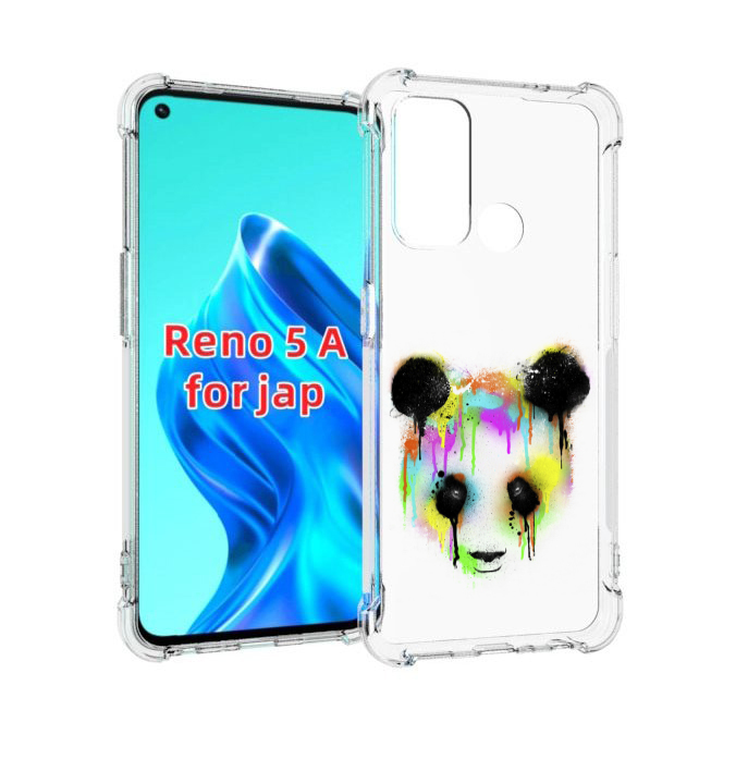 

Чехол MyPads Радужная панда для Oppo Reno 5A, Прозрачный, Tocco
