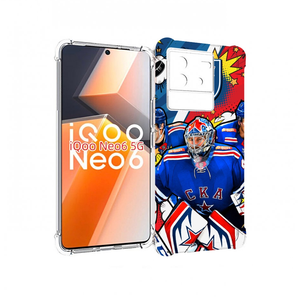 

Чехол MyPads хк ска спб мужской для Vivo iQoo Neo 6 5G, Прозрачный, Tocco