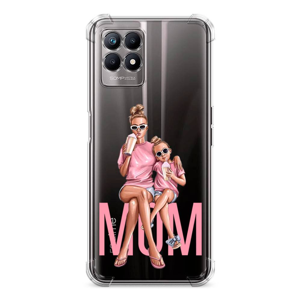 фото Противоударный силиконовый чехол "lovely mom" на realme 8i awog