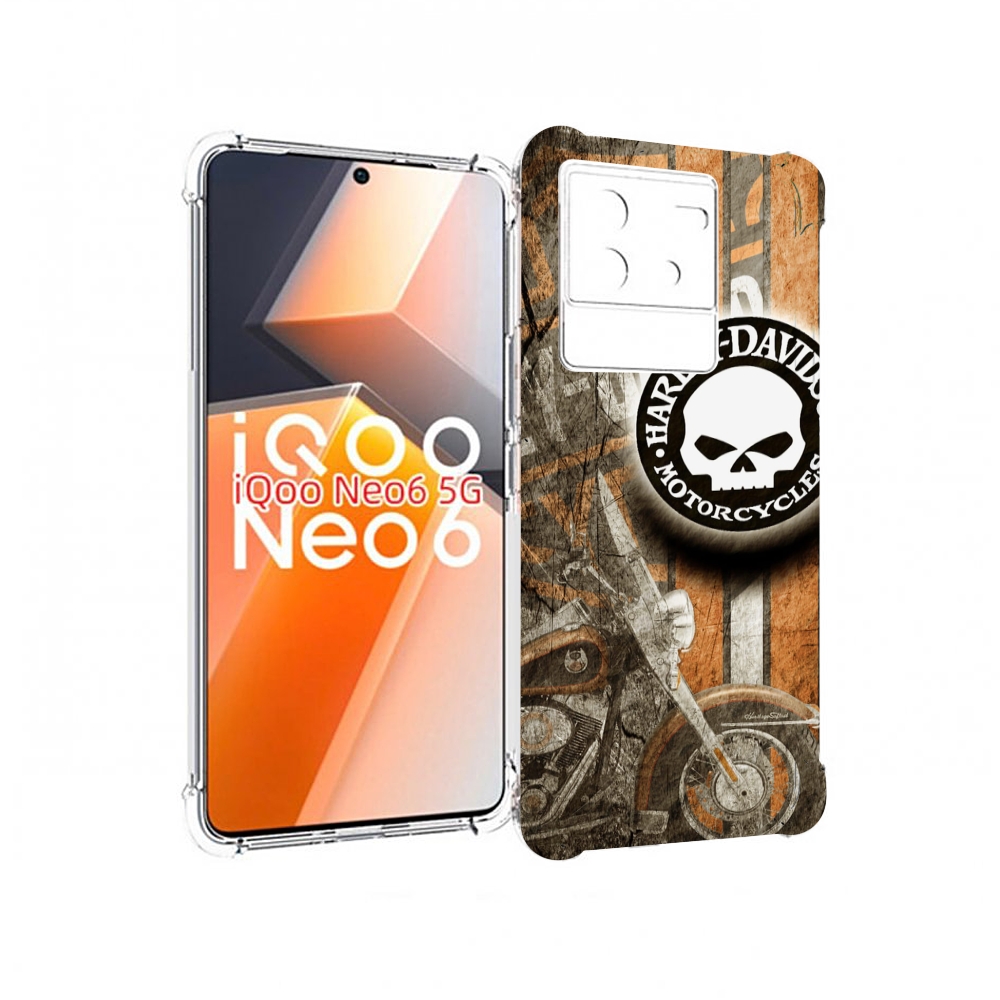 

Чехол MyPads харлеи девидсон для Vivo iQoo Neo 6 5G, Прозрачный, Tocco