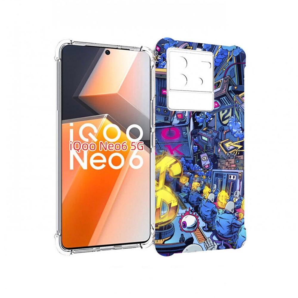 

Чехол MyPads футуристичная картинка для Vivo iQoo Neo 6 5G, Прозрачный, Tocco