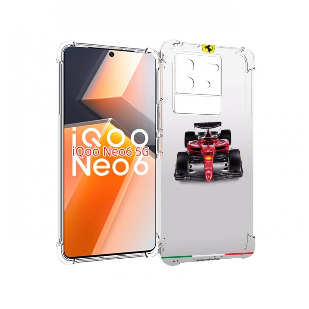 

Чехол MyPads формула 1 феррари для Vivo iQoo Neo 6 5G, Прозрачный, Tocco