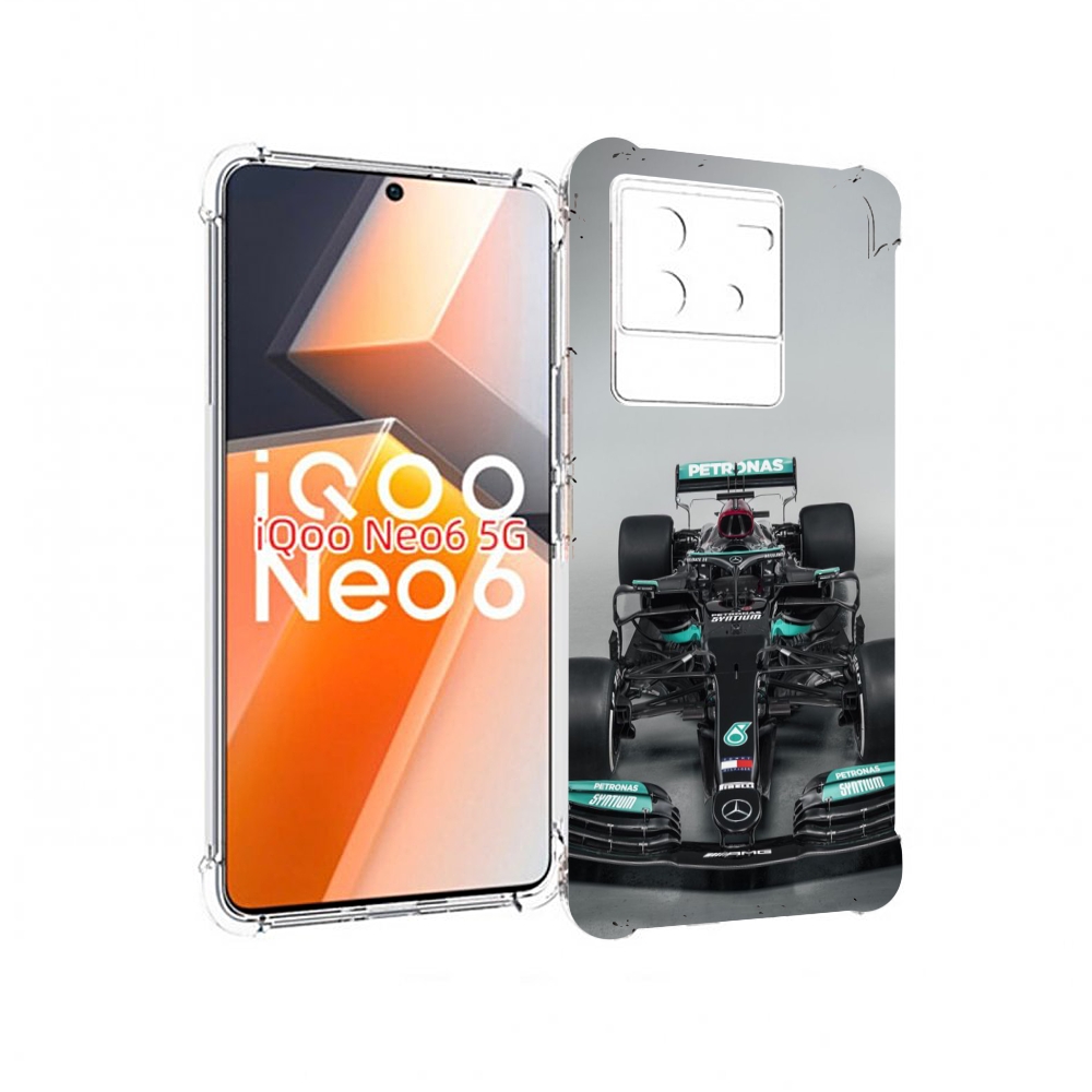 

Чехол MyPads формула 1 мерседес для Vivo iQoo Neo 6 5G, Прозрачный, Tocco