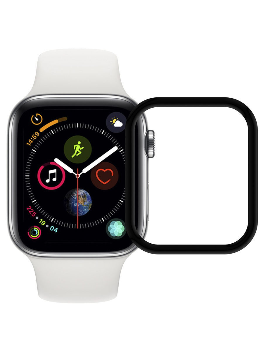 

Стекло защитное 3D FG LuxCase для Apple Watch 42 мм, прозрачное, Front, 0,33 мм, черный, Прозрачный