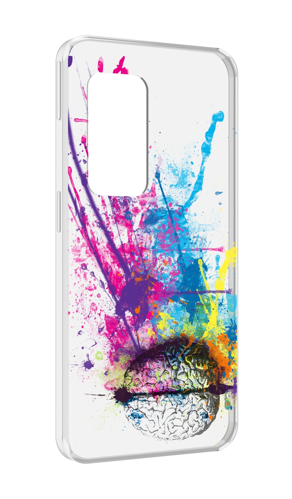 

Чехол MyPads яркий красочный мозг для UleFone Power Armor X11 Pro, Прозрачный, Tocco