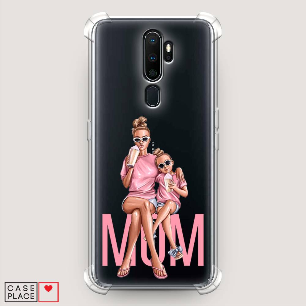 фото Противоударный силиконовый чехол "lovely mom" на oppo a9 (2020) awog