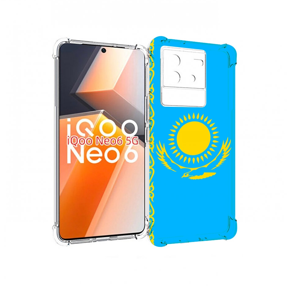 

Чехол MyPads флаг Казахстана-1 для Vivo iQoo Neo 6 5G, Прозрачный, Tocco