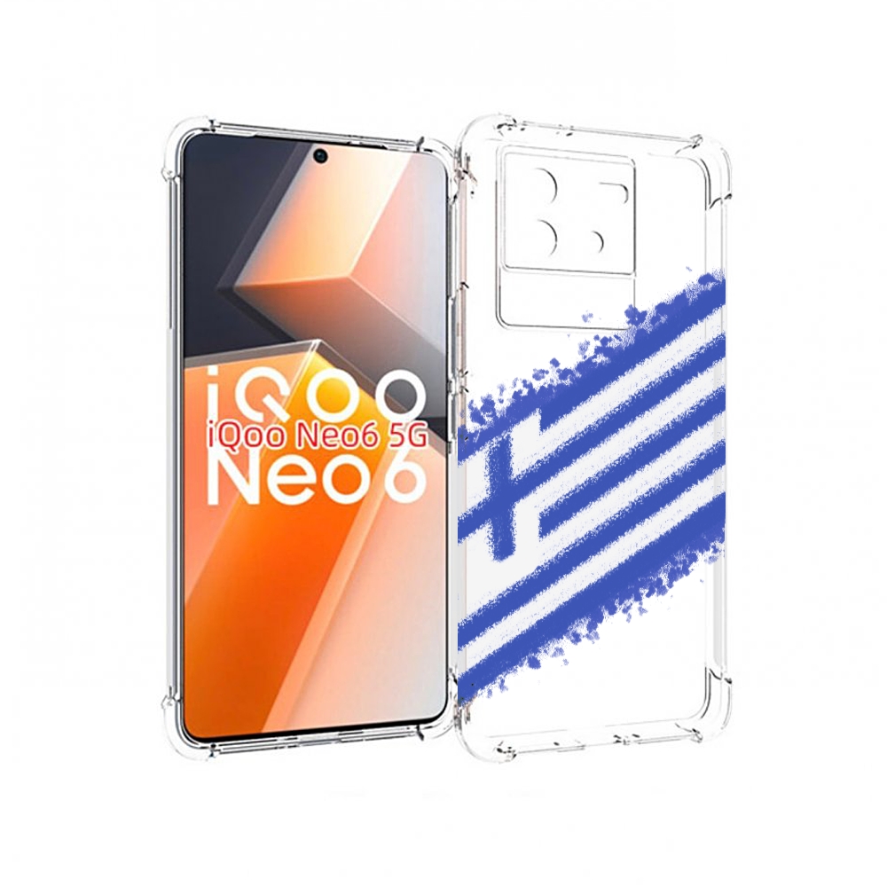 

Чехол MyPads флаг Греции для Vivo iQoo Neo 6 5G, Прозрачный, Tocco