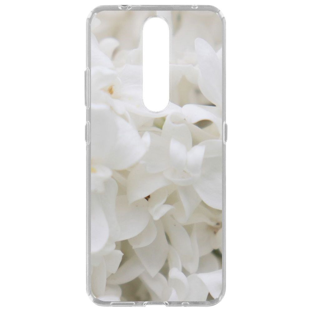 

Чехол-накладка Krutoff Clear Case Белые лилии для Nokia 2.4, Прозрачный