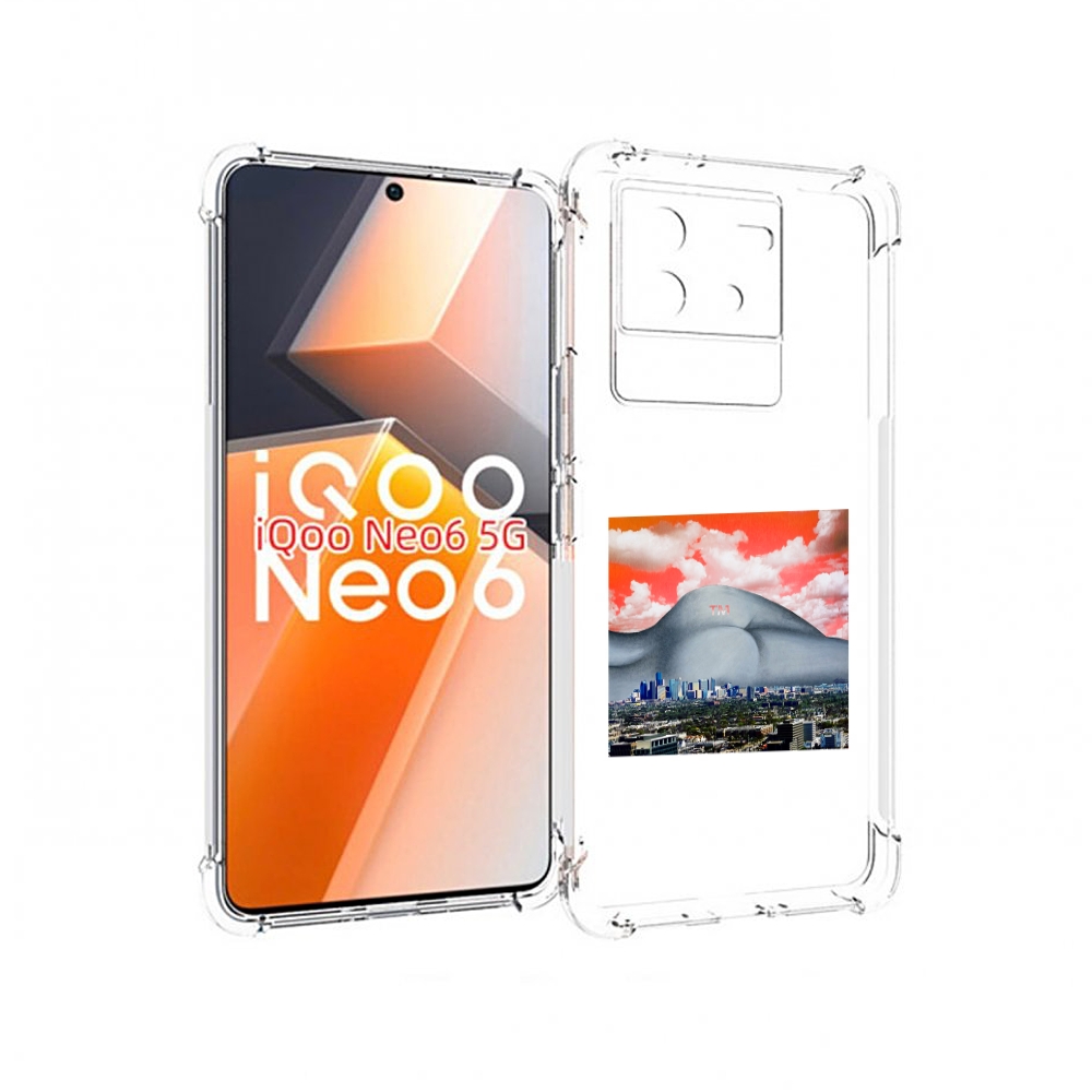 

Чехол MyPads город с девушкой на фоне для Vivo iQoo Neo 6 5G, Прозрачный, Tocco