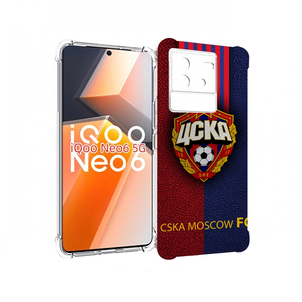 

Чехол MyPads фк цска для Vivo iQoo Neo 6 5G, Прозрачный, Tocco