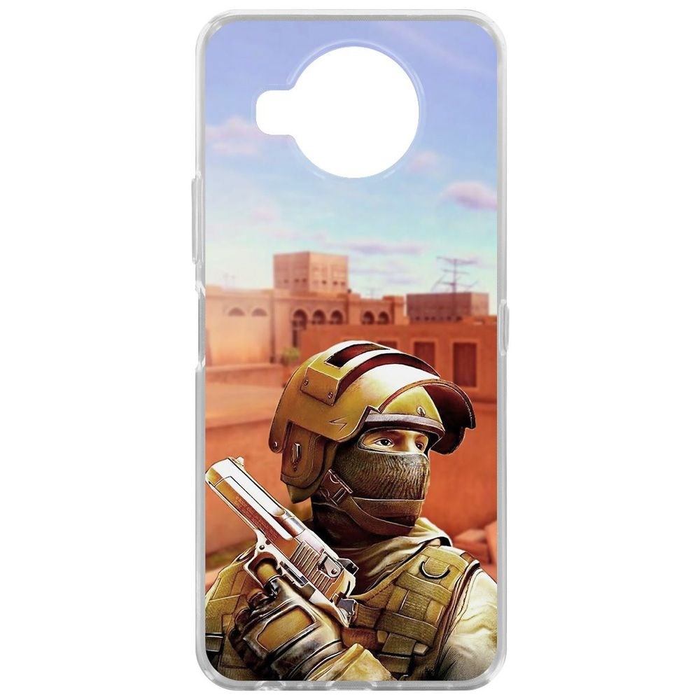 

Чехол-накладка Krutoff Clear Case Cтандофф 2 (Standoff 2) - Спец для Nokia 8.3 5G, Прозрачный