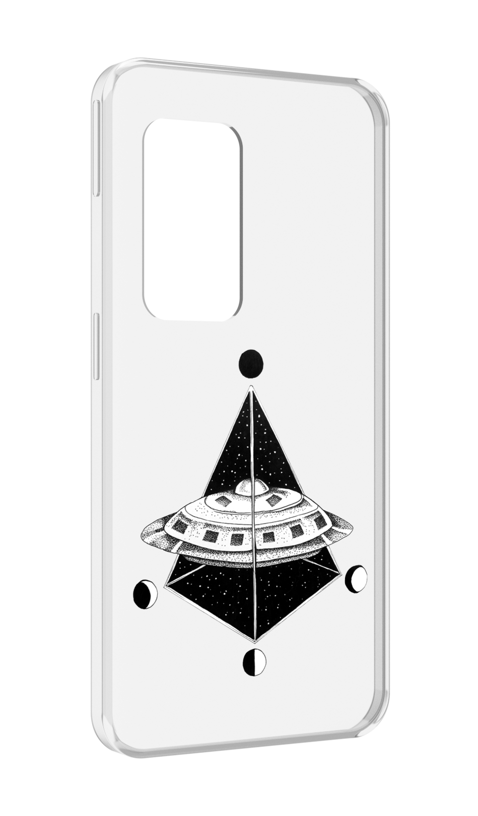 

Чехол MyPads черно белая летающая тарелка для UleFone Power Armor X11 Pro, Прозрачный, Tocco