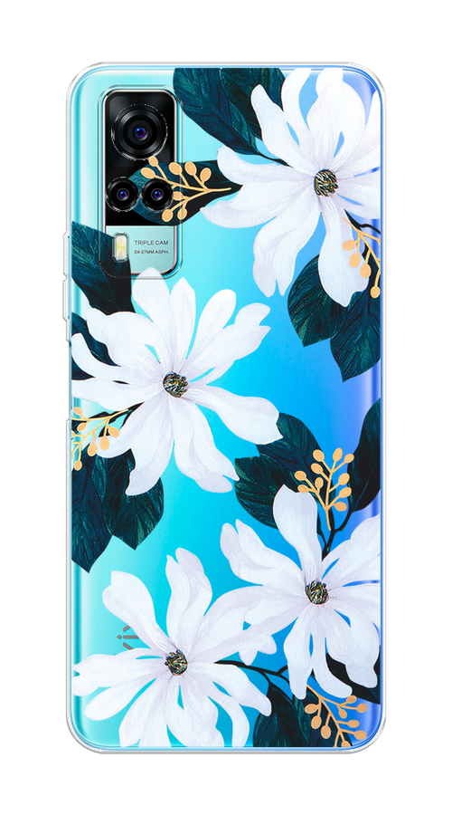 

Чехол на Vivo Y31/Y53s 4G "Delilah Flower", Зеленый;белый, 263750-1