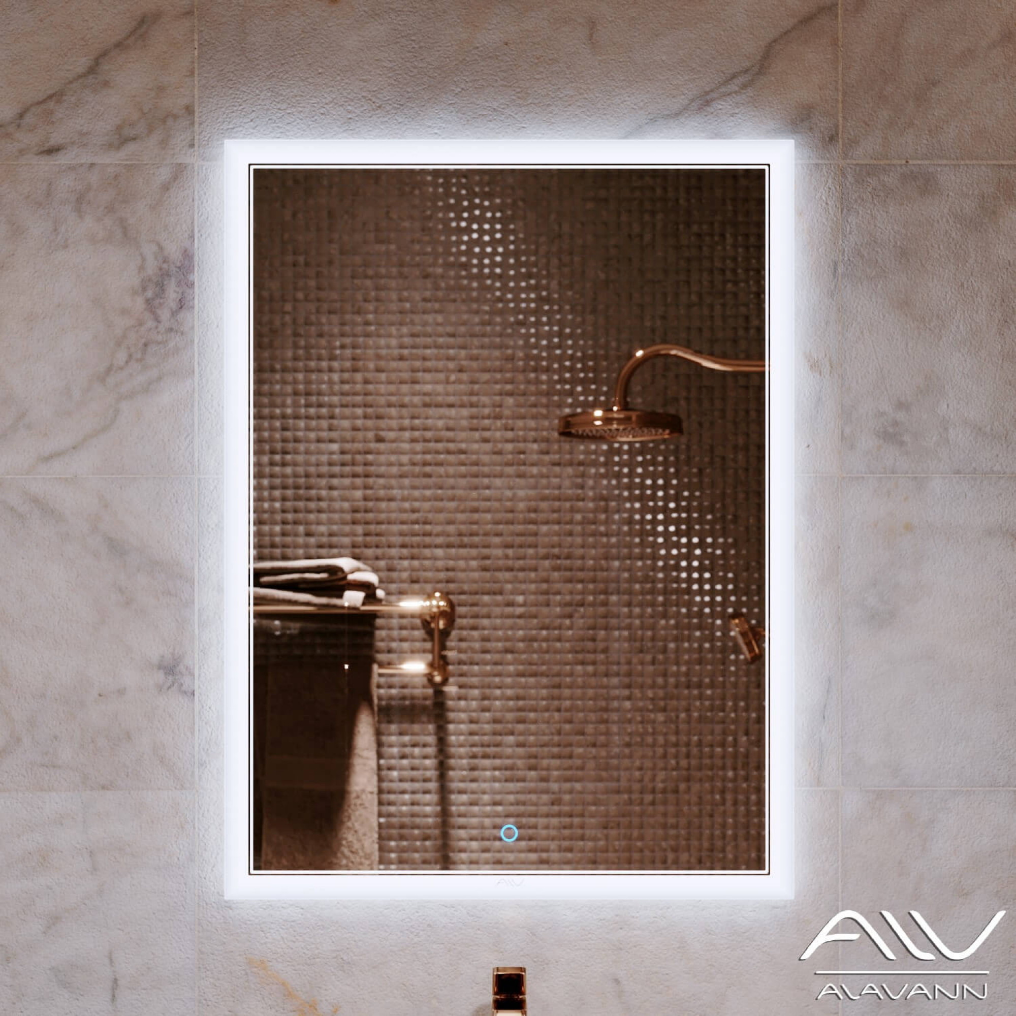 

Зеркало Alavann Emma 60 LED подсветка, сенсор с диммером, Emma 60 LED