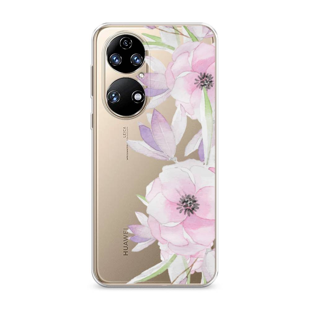 

Чехол Awog на Huawei P50 "Нежные анемоны", Розовый;черный;фиолетовый, 6104950-8