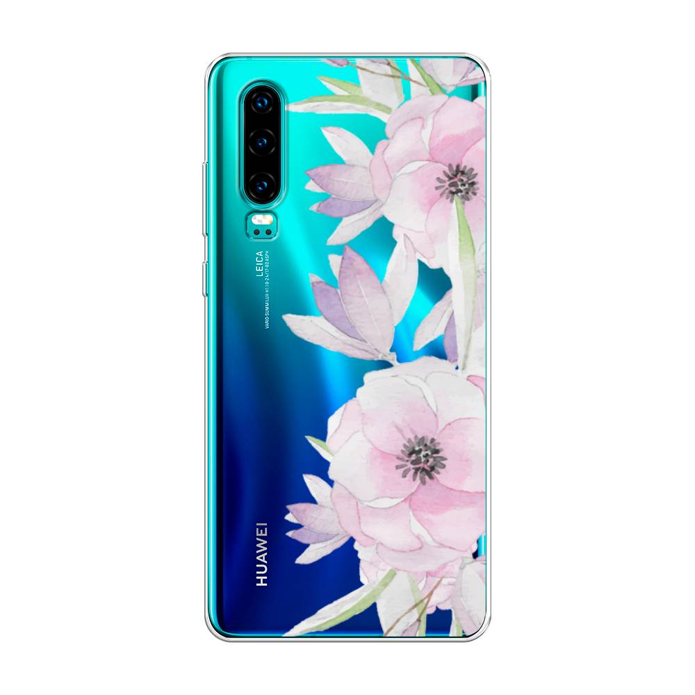 

Чехол Awog на Huawei P30 "Нежные анемоны", Розовый;черный;фиолетовый, 68550-8