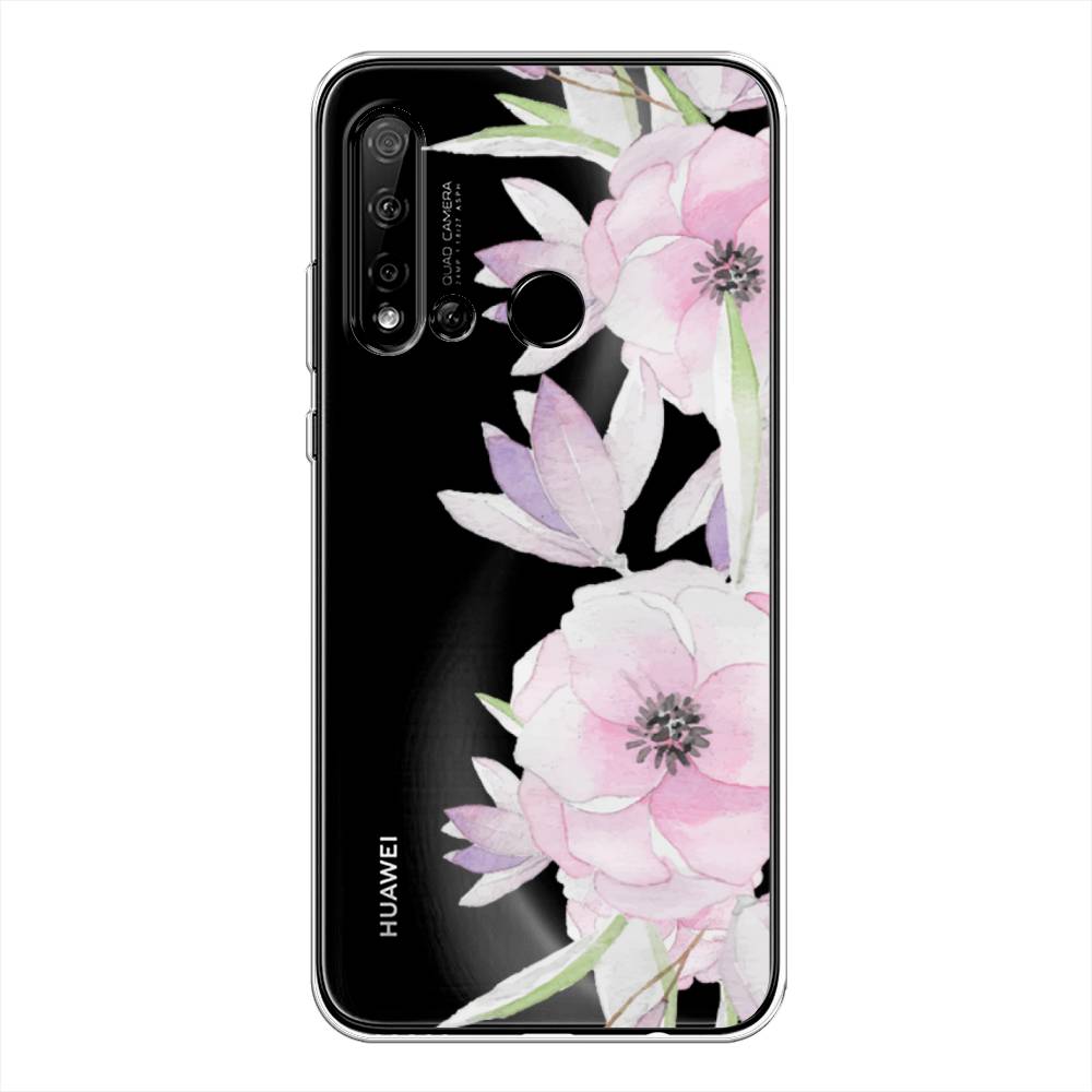 

Чехол Awog на Huawei Nova 5i "Нежные анемоны", Розовый;черный;фиолетовый, 69850-8