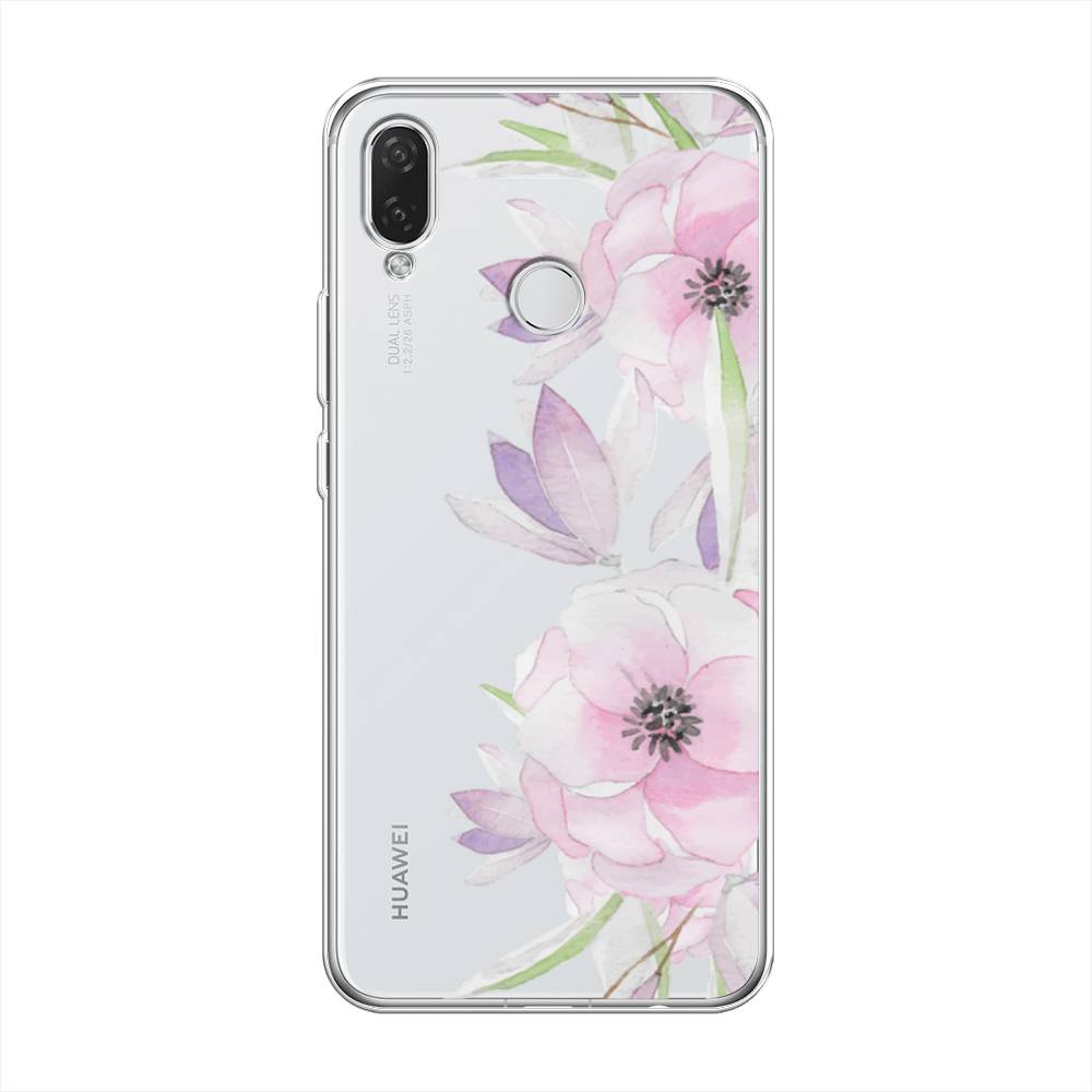 

Чехол Awog на Huawei Nova 3i "Нежные анемоны", Розовый;черный;фиолетовый, 68350-8