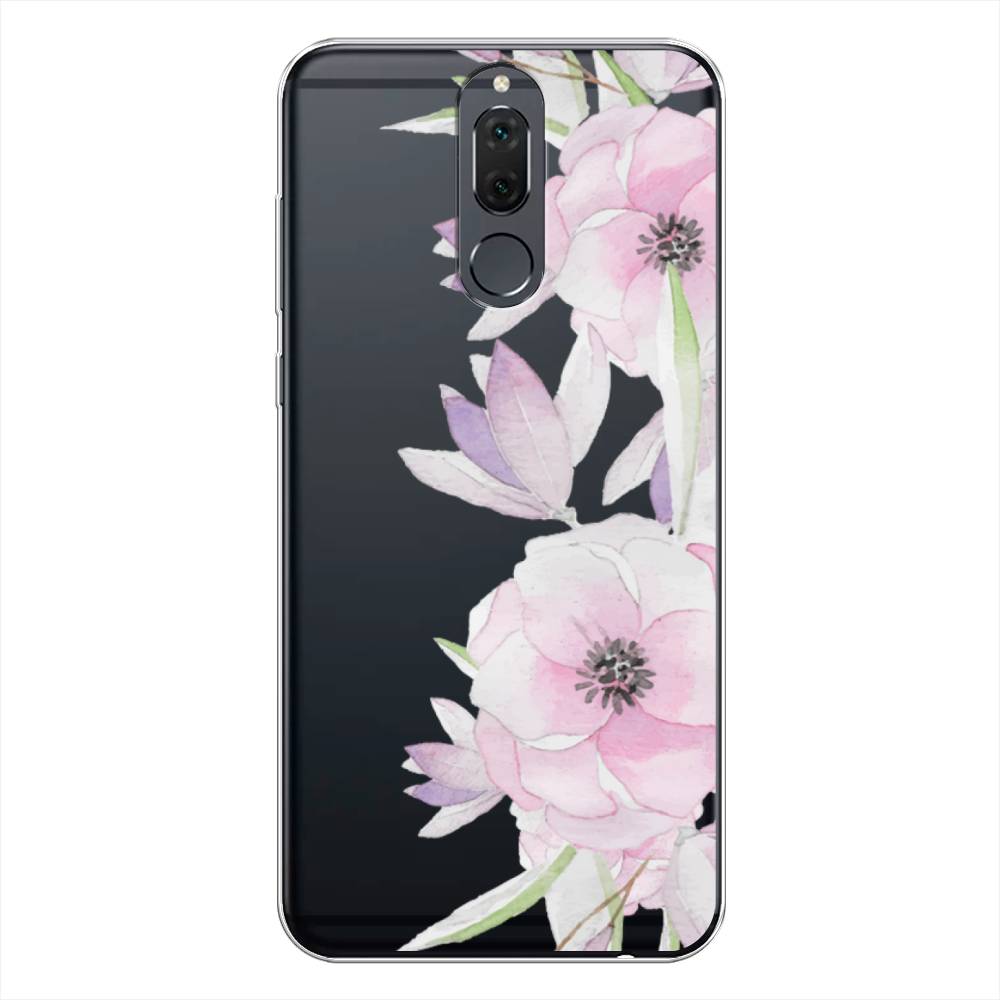 

Чехол Awog на Huawei Nova 2i "Нежные анемоны", Розовый;черный;фиолетовый, 64150-8