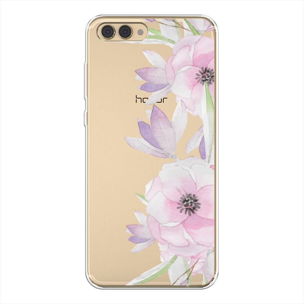 

Чехол Awog на Honor V10 (View 10) "Нежные анемоны", Розовый;черный;фиолетовый, 65150-8