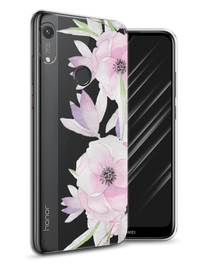

Чехол Awog на Honor 8A (8A Pro/Prime) "Нежные анемоны", Розовый;черный;фиолетовый, 68750-8