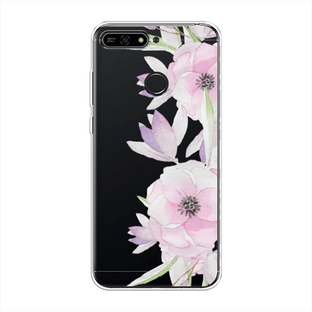 

Чехол Awog на Honor 7A Pro "Нежные анемоны", Розовый;черный;фиолетовый, 65450-8