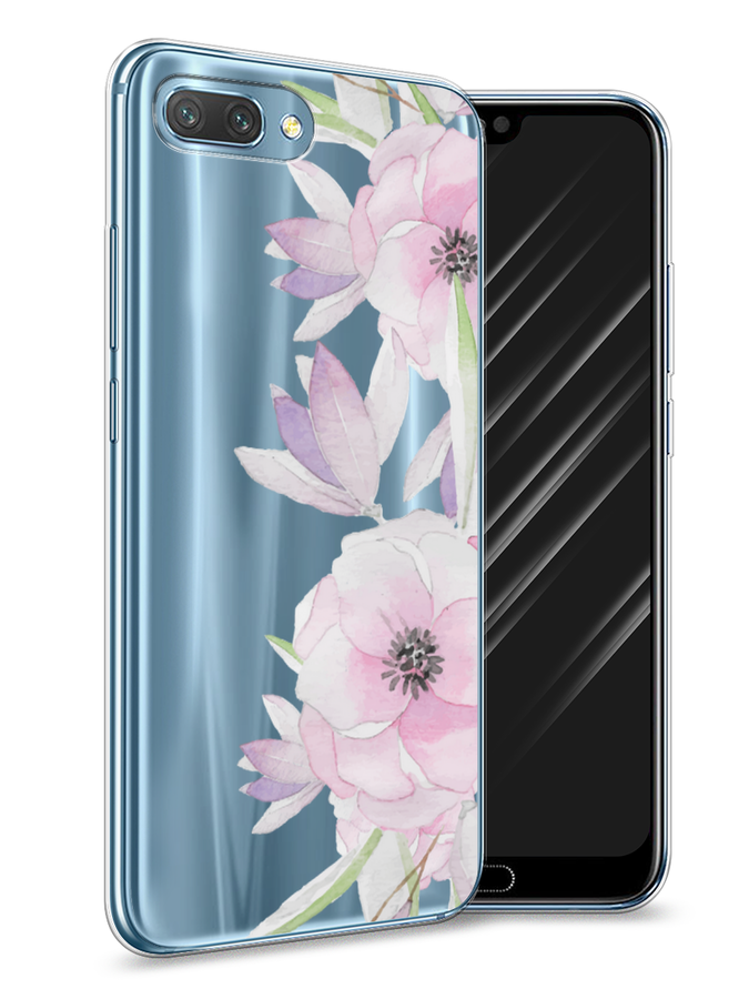 

Чехол Awog на Honor 10 "Нежные анемоны", Розовый;черный;фиолетовый, 65350-8
