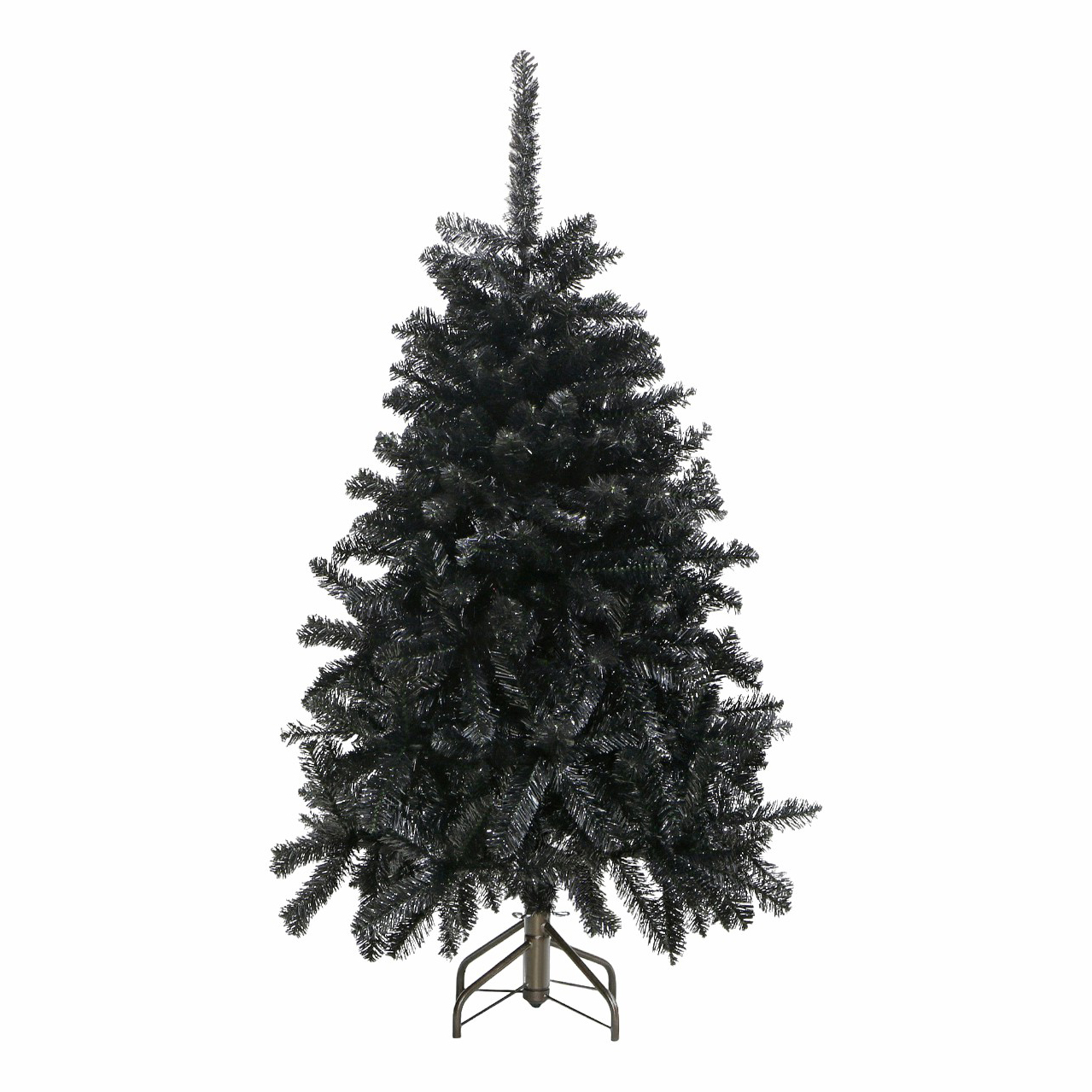 фото Ель искусственная напольная imperial tree black crystal блестящая 212 см