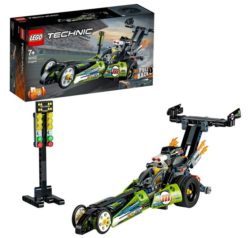 фото Конструктор lego technic 42103 драгстер