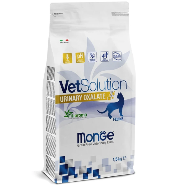 

Сухой корм для кошек Monge VetSolution oxalate, лосось, 0,4 кг