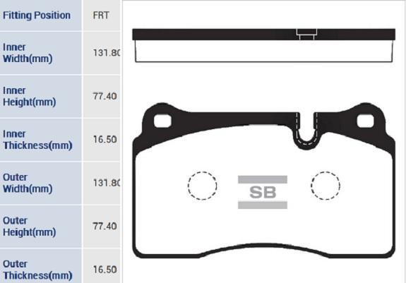 

Комплект тормозных колодок Sangsin brake SP2235