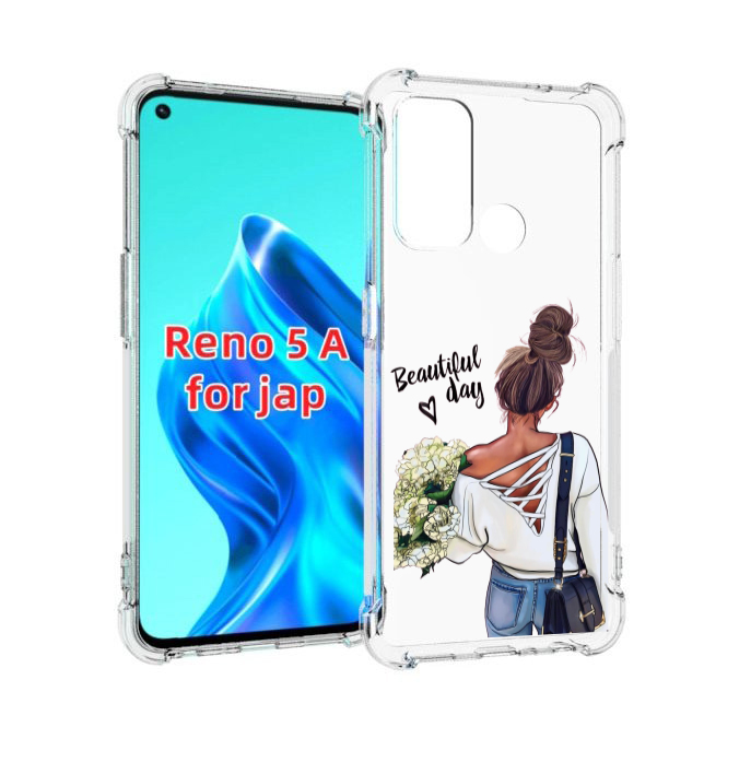 

Чехол MyPads Прекрасный-день для Oppo Reno 5A, Прозрачный, Tocco
