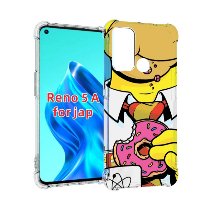 

Чехол MyPads Пончик для Oppo Reno 5A, Прозрачный, Tocco