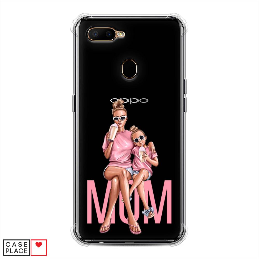 фото Противоударный силиконовый чехол "lovely mom" на oppo a5s awog