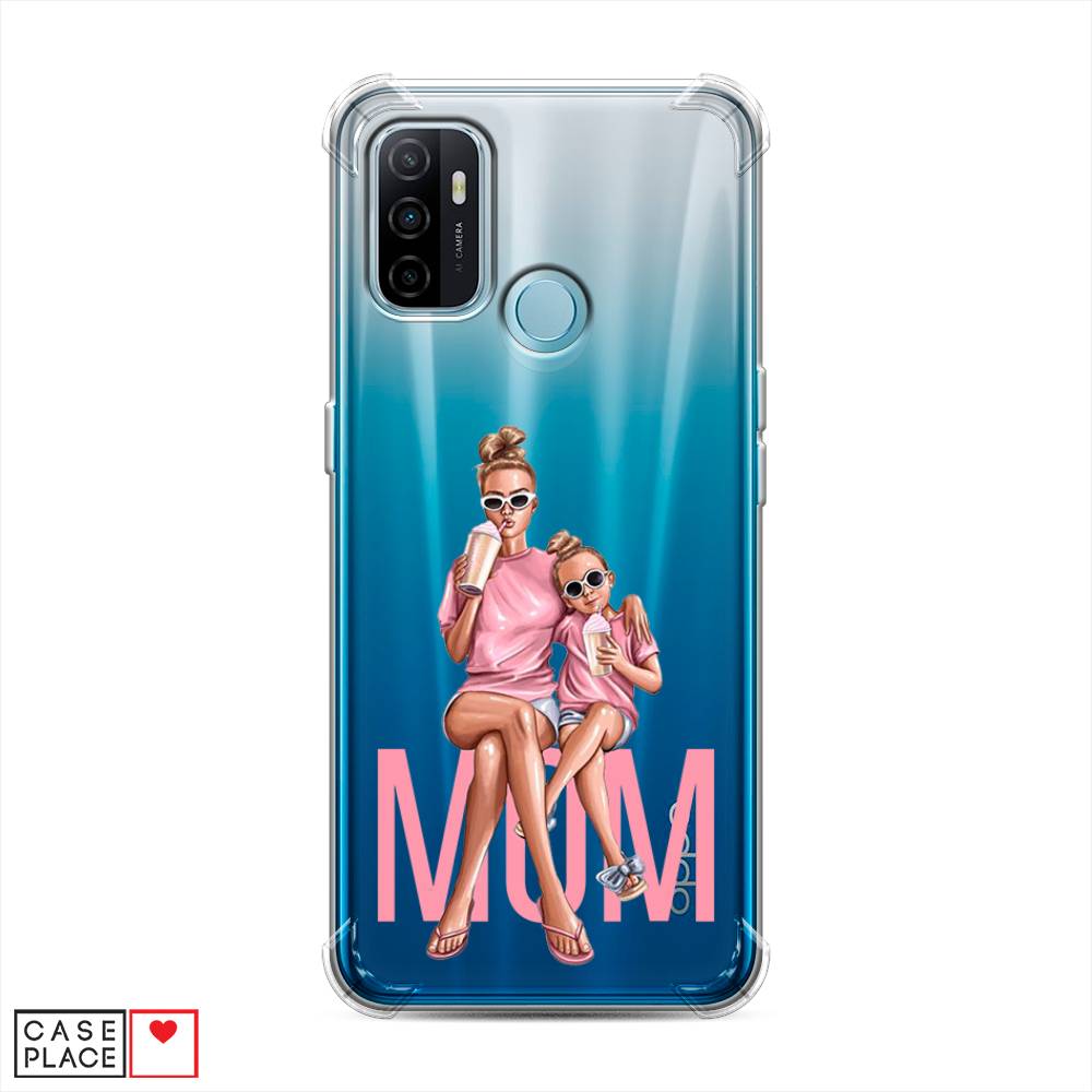 фото Противоударный силиконовый чехол "lovely mom" на oppo a53 awog