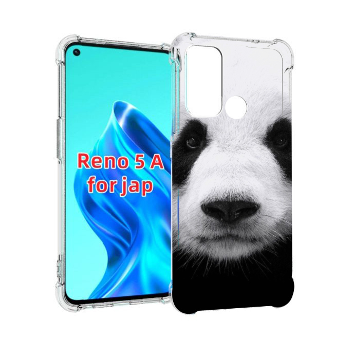 

Чехол MyPads Панда-портрет для Oppo Reno 5A, Прозрачный, Tocco