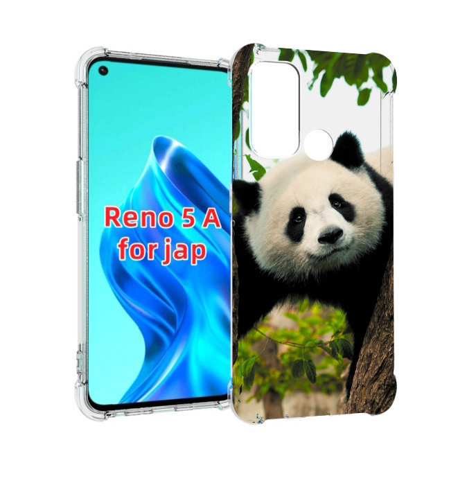 

Чехол MyPads Панда-на-дереве для Oppo Reno 5A, Прозрачный, Tocco