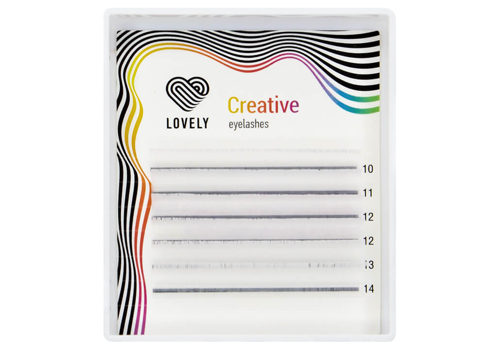

Ресницы Lovely мини белые D 0.10 10-14 мм 6 линий, Белый