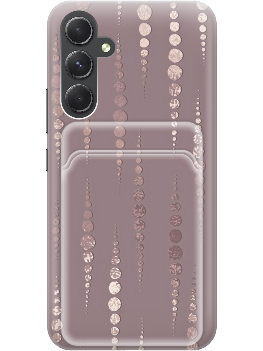 

Силиконовый чехол на Samsung Galaxy A54 5G с рисунком "Монеты в розовых песках", 20011960