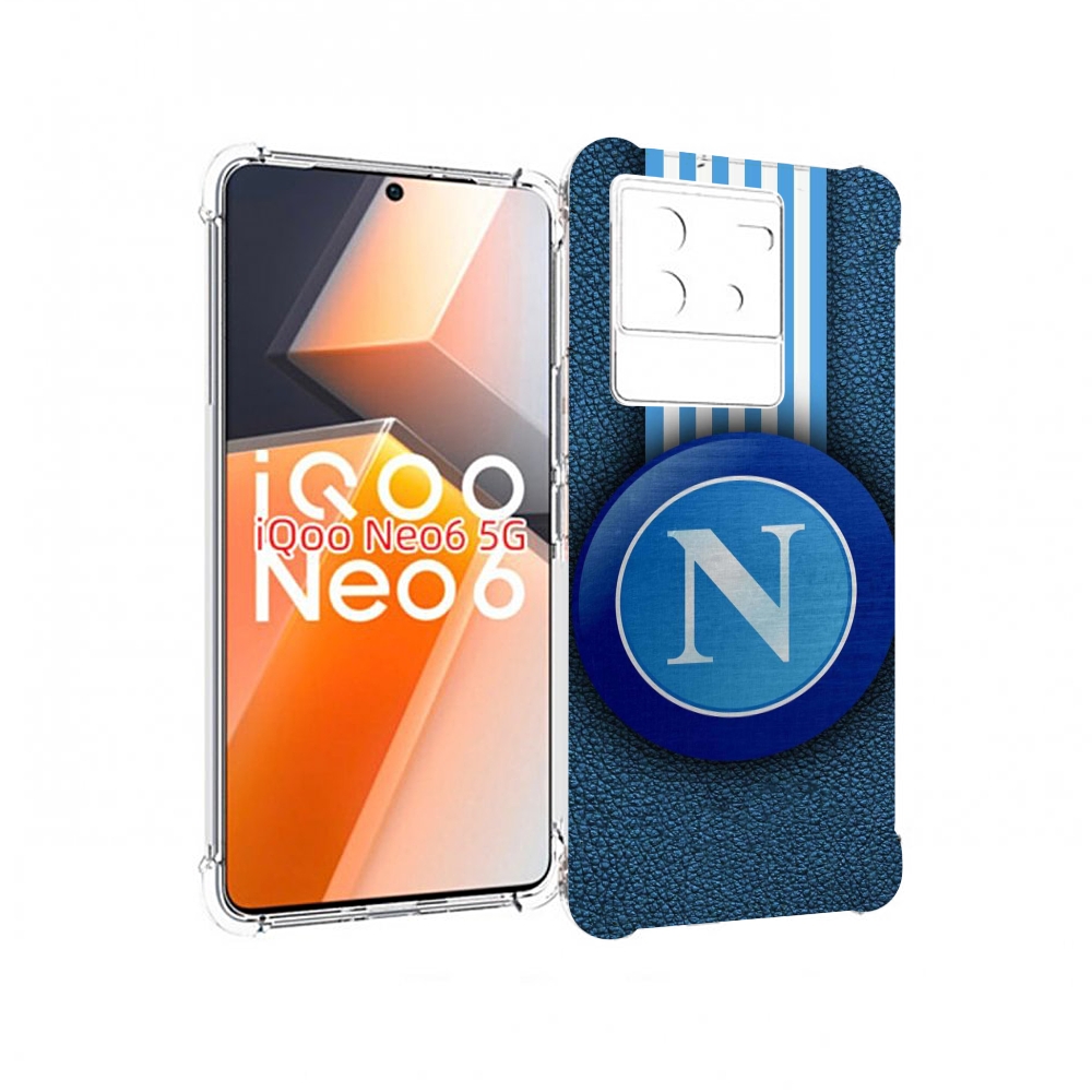 

Чехол MyPads фк наполи мужской для Vivo iQoo Neo 6 5G, Прозрачный, Tocco