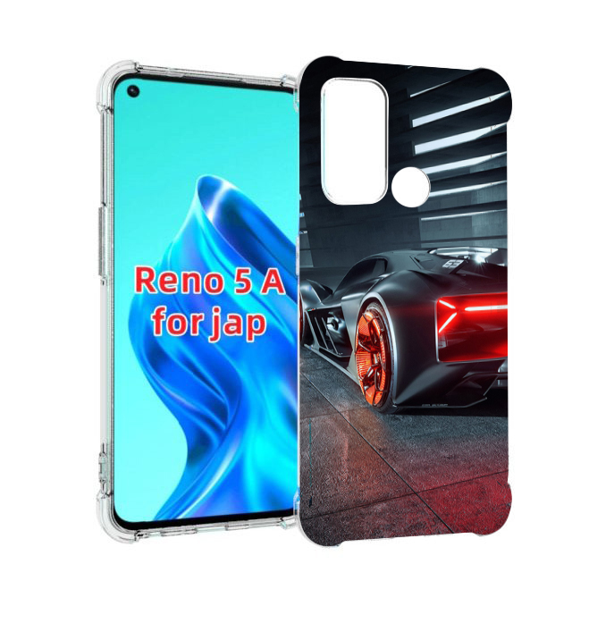 

Чехол MyPads Ночной-город мужской для Oppo Reno 5A, Прозрачный, Tocco