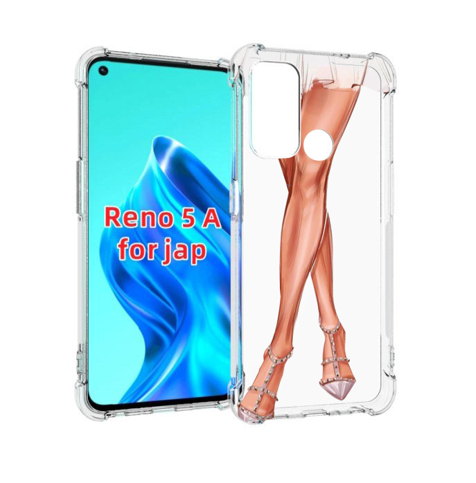 

Чехол MyPads Ножки для Oppo Reno 5A, Прозрачный, Tocco