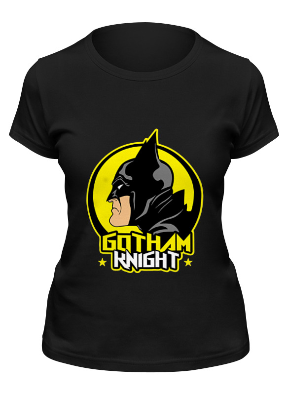 

Футболка женская Printio Gotham knight черная S, Черный, Gotham knight