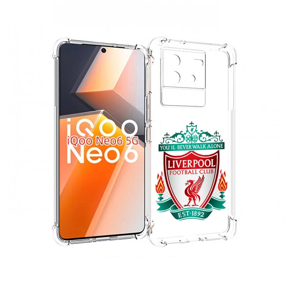 

Чехол MyPads фк ливерпуль мужской для Vivo iQoo Neo 6 5G, Прозрачный, Tocco