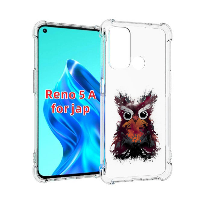 

Чехол MyPads Необычная сова для Oppo Reno 5A, Прозрачный, Tocco