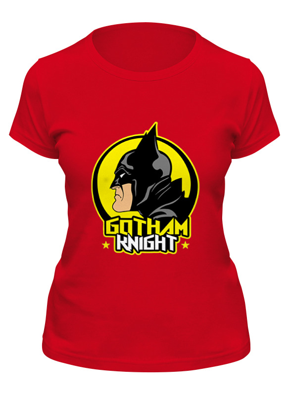 

Футболка женская Printio Gotham knight красная S, Красный, Gotham knight